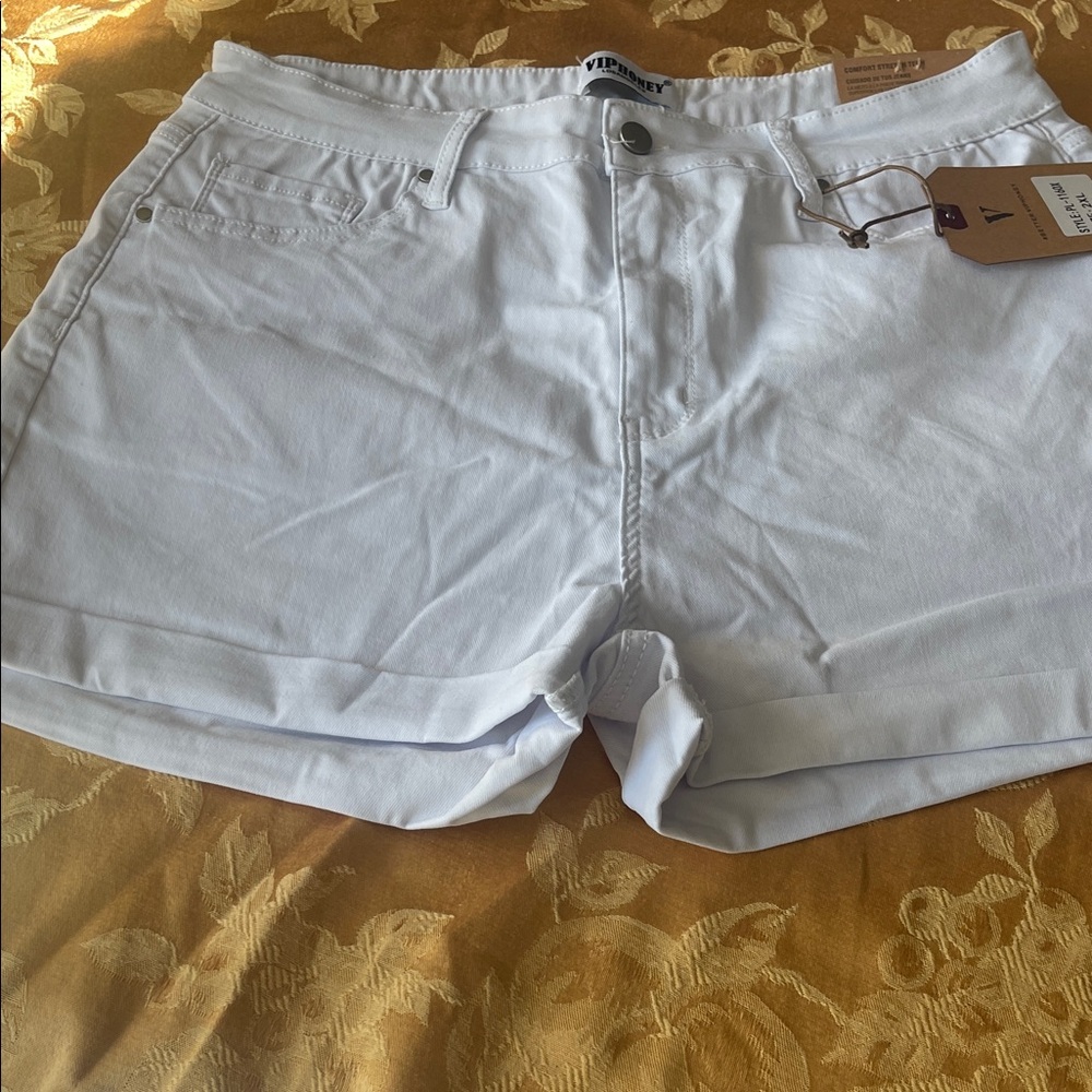 Women's White Denim Shorts